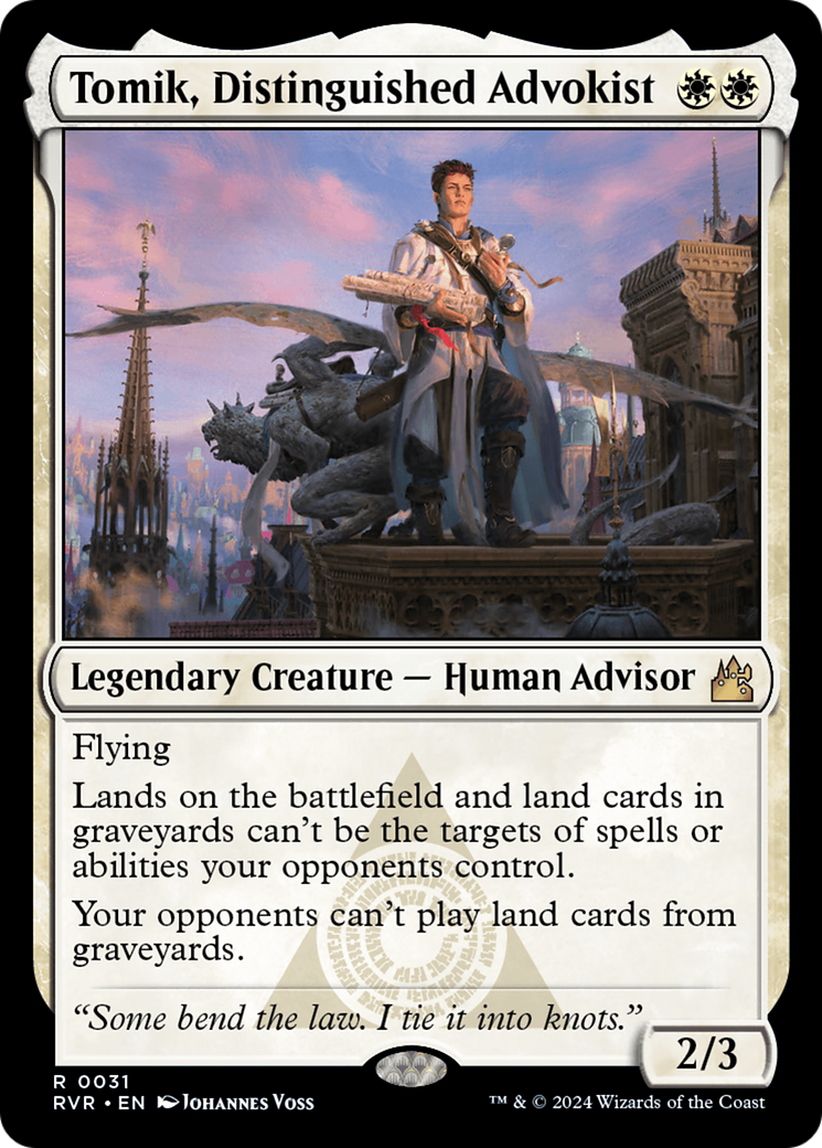 Tomik, Distinguished Advokist [Ravnica Remastered] | Pegasus Games WI