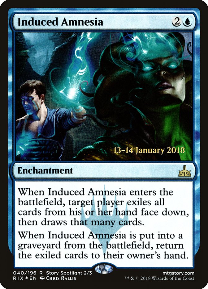 Induced Amnesia [Rivals of Ixalan Prerelease Promos] | Pegasus Games WI
