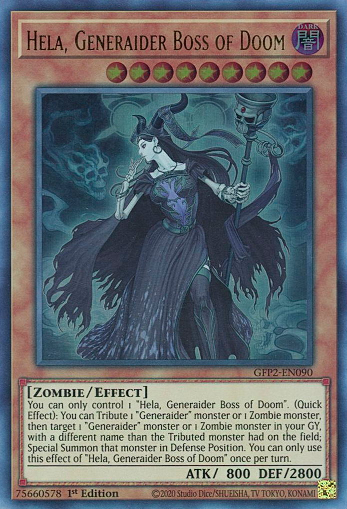 Hela, Generaider Boss of Doom [GFP2-EN090] Ultra Rare | Pegasus Games WI