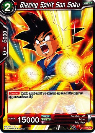 Blazing Spirit Son Goku [BT4-005] | Pegasus Games WI