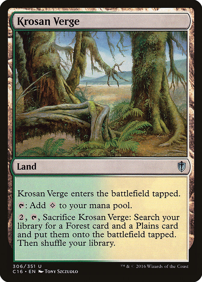 Krosan Verge [Commander 2016] | Pegasus Games WI