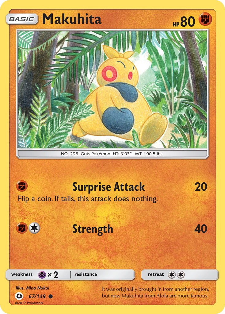 Makuhita (67/149) [Sun & Moon: Base Set] | Pegasus Games WI