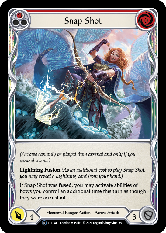 Snap Shot (Red) [U-ELE041] Unlimited Rainbow Foil | Pegasus Games WI