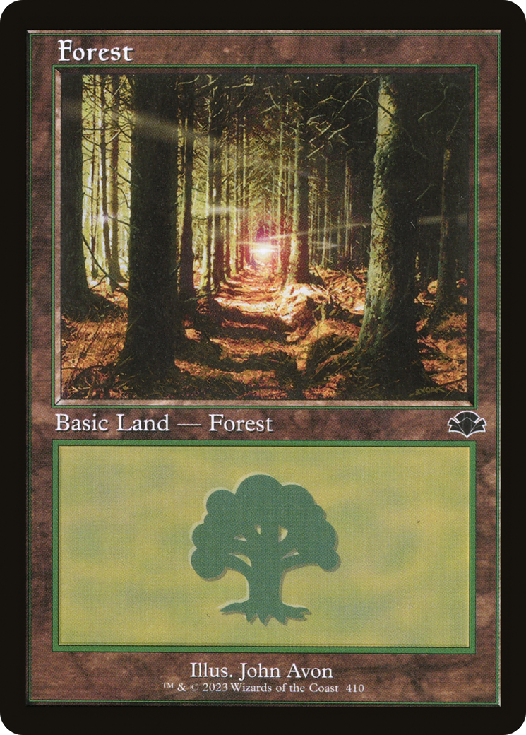 Forest (410) (Retro) [Dominaria Remastered] | Pegasus Games WI