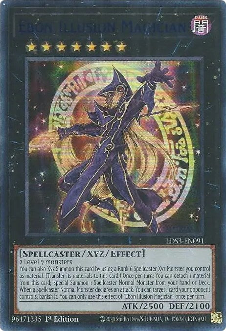 Ebon Illusion Magician (Blue) [LDS3-EN091] Ultra Rare | Pegasus Games WI