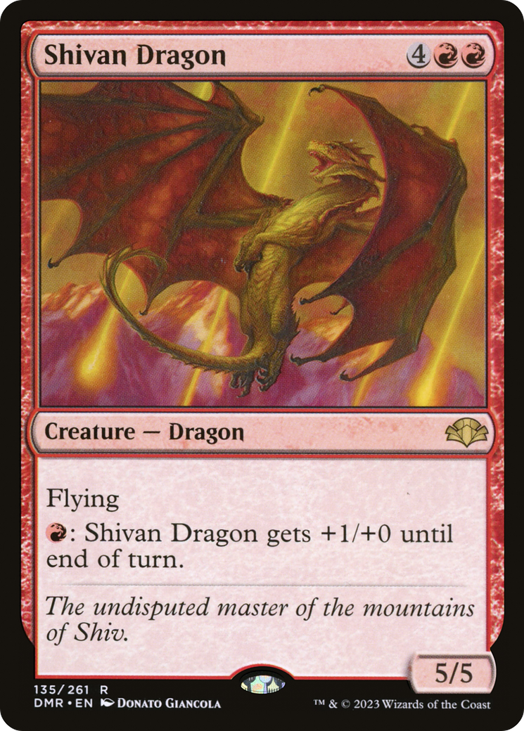 Shivan Dragon [Dominaria Remastered] | Pegasus Games WI