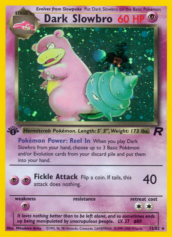 Dark Slowbro (12/82) [Team Rocket 1st Edition] | Pegasus Games WI