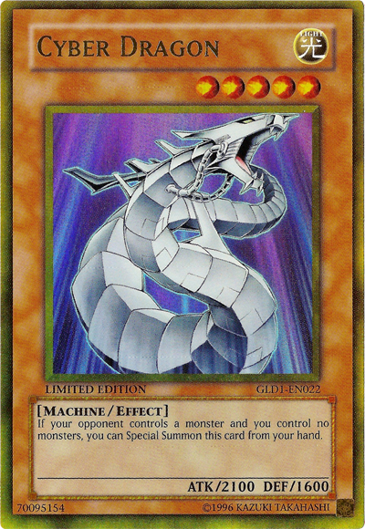 Cyber Dragon [GLD1-EN022] Gold Rare | Pegasus Games WI