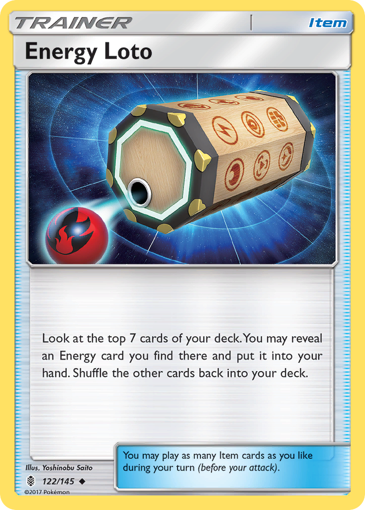 Energy Loto (122/145) [Sun & Moon: Guardians Rising] | Pegasus Games WI