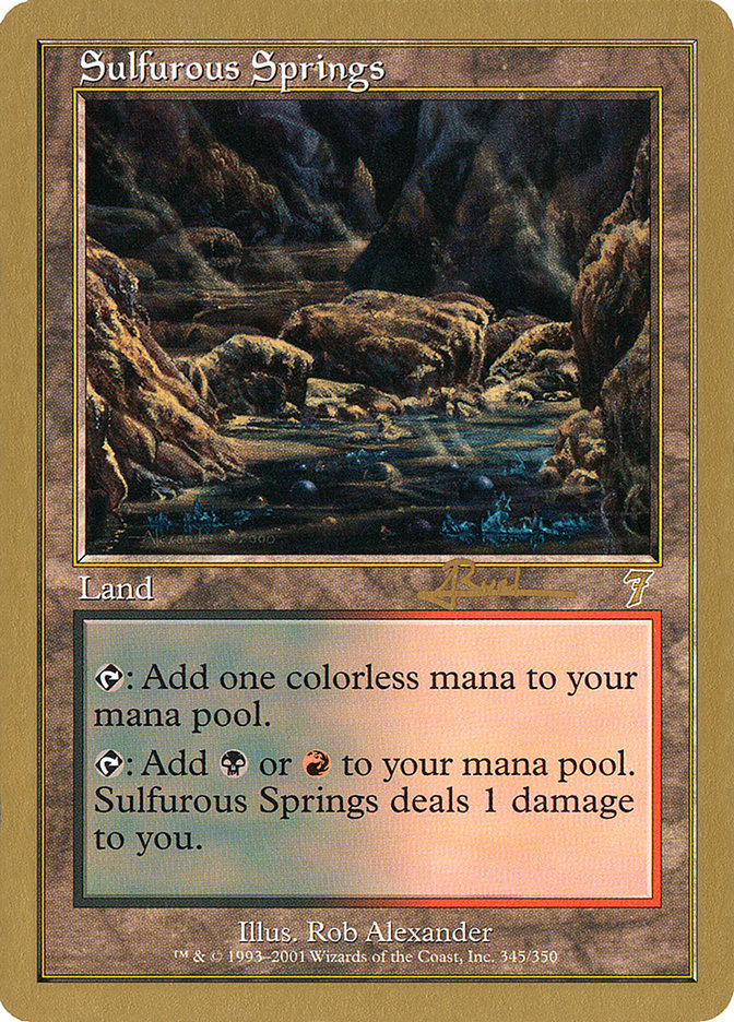 Sulfurous Springs (Antoine Ruel) [World Championship Decks 2001] | Pegasus Games WI