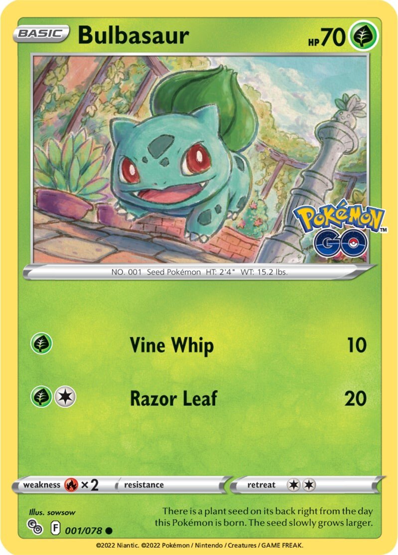 Bulbasaur (001/078) [Pokémon GO] | Pegasus Games WI