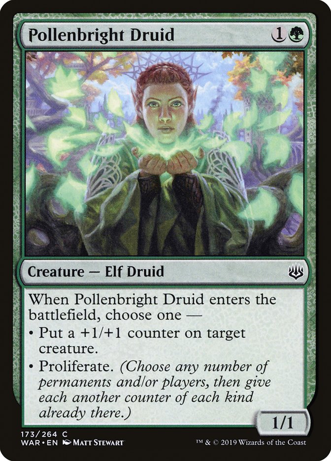 Pollenbright Druid [War of the Spark] | Pegasus Games WI