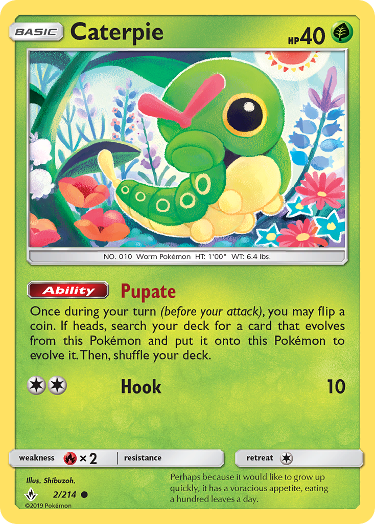 Caterpie (2/214) [Sun & Moon: Unbroken Bonds] | Pegasus Games WI