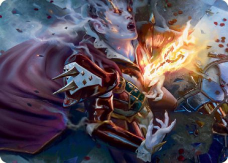 Flame-Blessed Bolt Art Card [Innistrad: Crimson Vow Art Series] | Pegasus Games WI