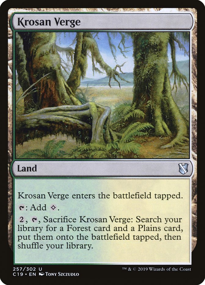 Krosan Verge [Commander 2019] | Pegasus Games WI