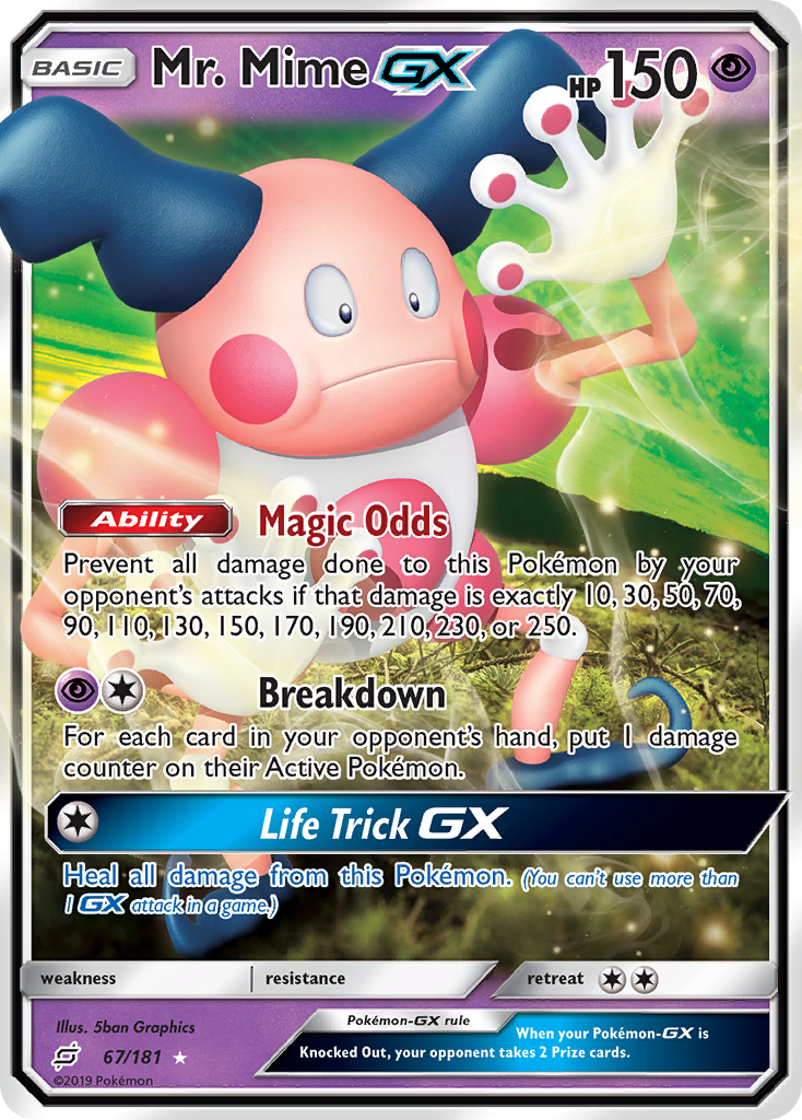 Mr. Mime GX (67/181) [Sun & Moon: Team Up] | Pegasus Games WI