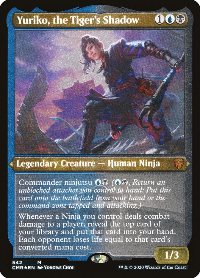 Yuriko, the Tiger's Shadow (Etched) [Commander Legends] | Pegasus Games WI