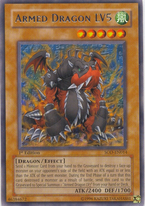 Armed Dragon LV5 [SOD-EN014] Rare | Pegasus Games WI