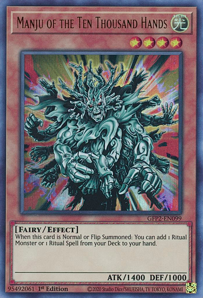 Manju of the Ten Thousand Hands [GFP2-EN099] Ultra Rare | Pegasus Games WI