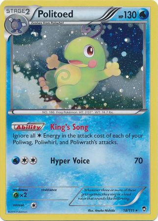 Politoed (18/111) (Cosmos Holo) [XY: Furious Fists] | Pegasus Games WI