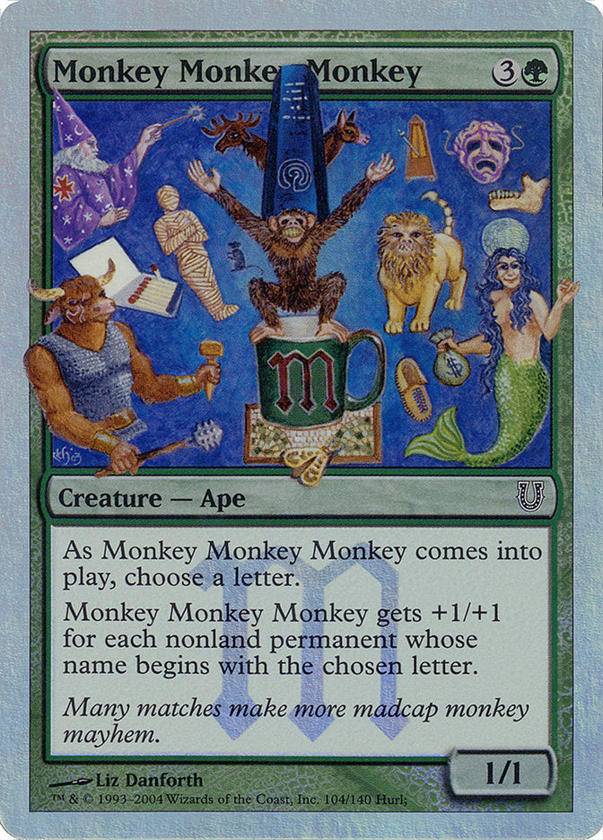 Monkey Monkey Monkey (Alternate Foil) [Unhinged] | Pegasus Games WI