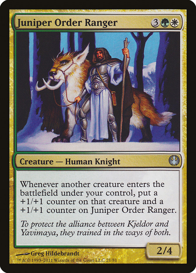 Juniper Order Ranger [Duel Decks: Knights vs. Dragons] | Pegasus Games WI