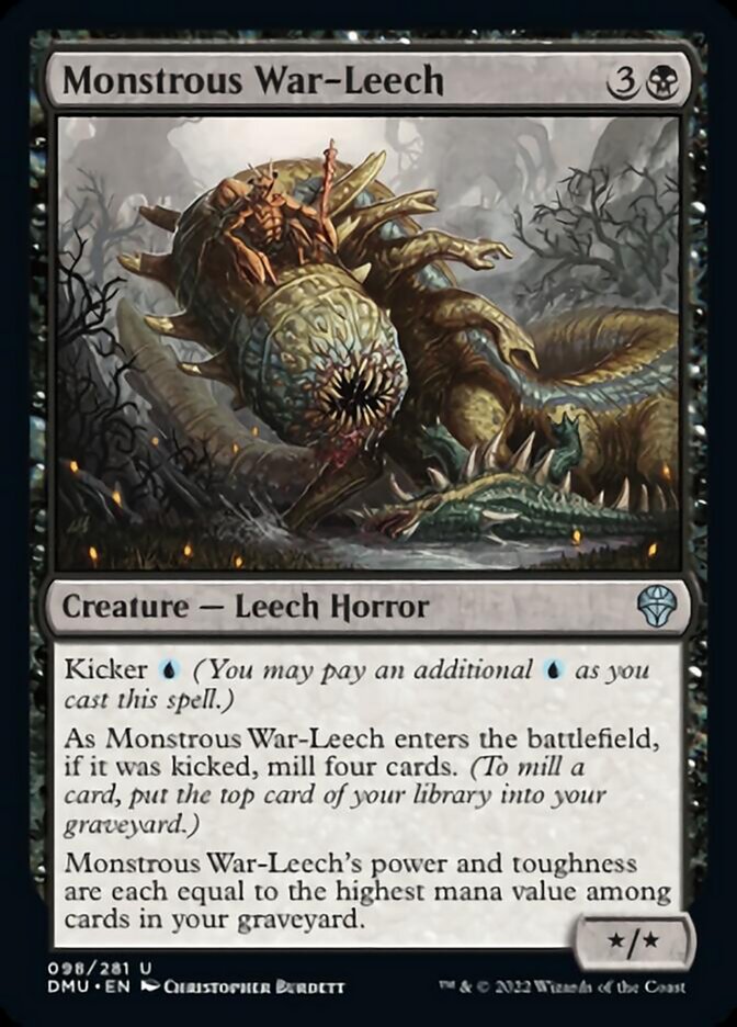 Monstrous War-Leech [Dominaria United] | Pegasus Games WI