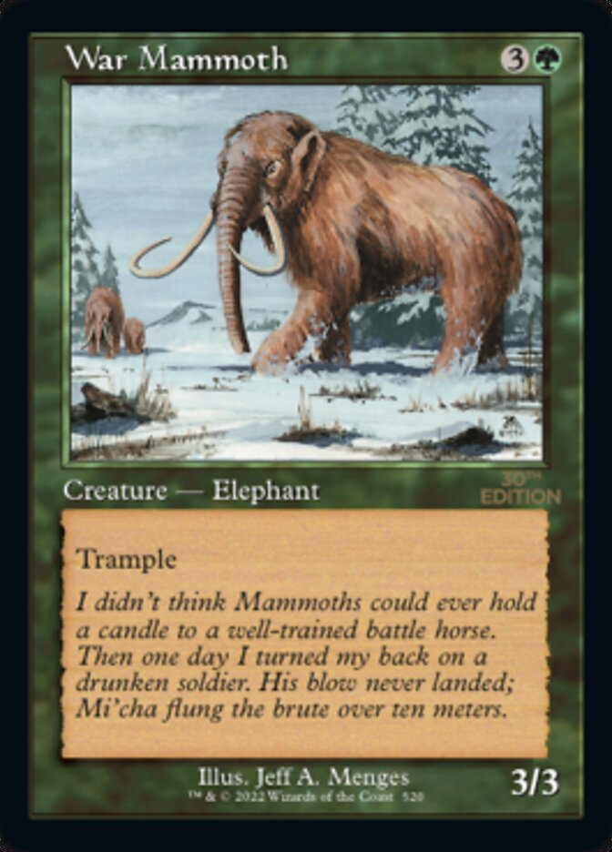 War Mammoth (Retro) [30th Anniversary Edition] | Pegasus Games WI