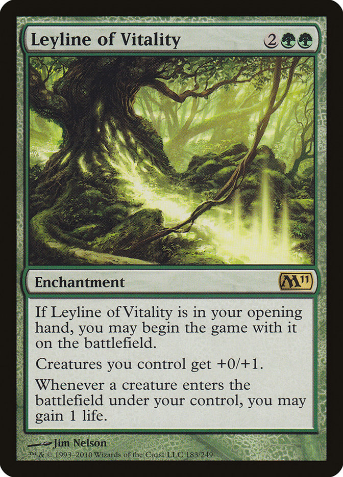 Leyline of Vitality [Magic 2011] | Pegasus Games WI