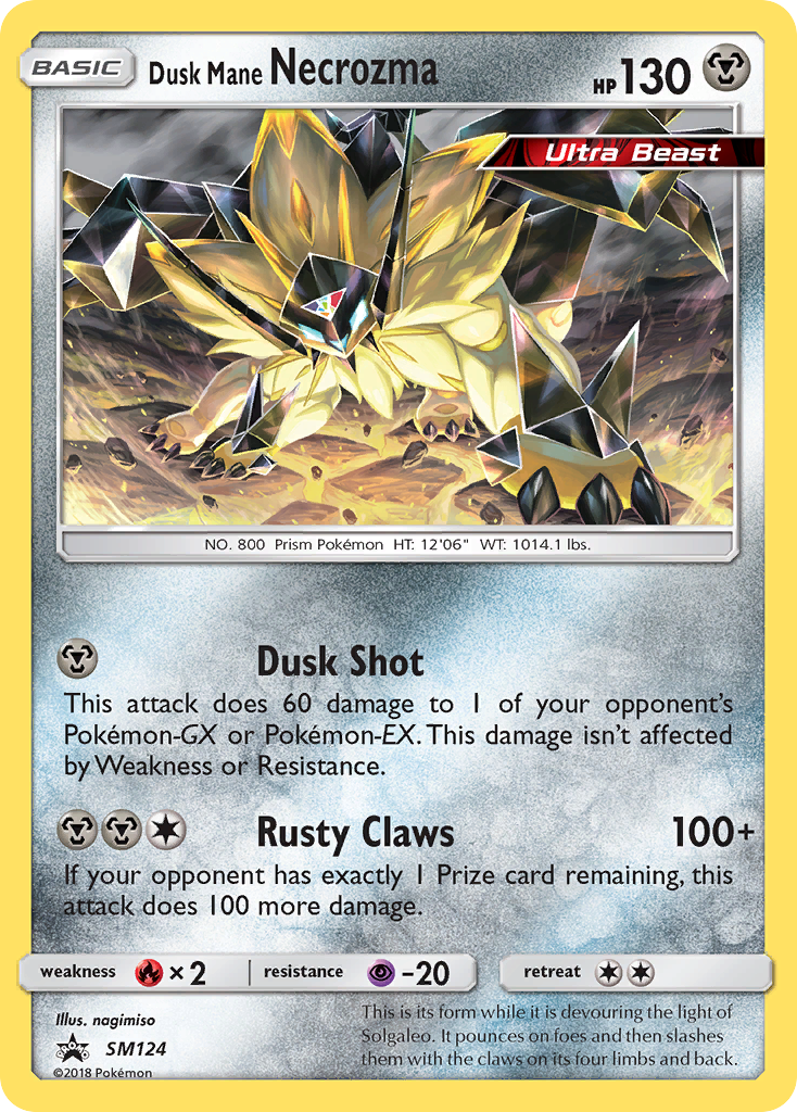 Dusk Mane Necrozma (SM124) [Sun & Moon: Black Star Promos] | Pegasus Games WI