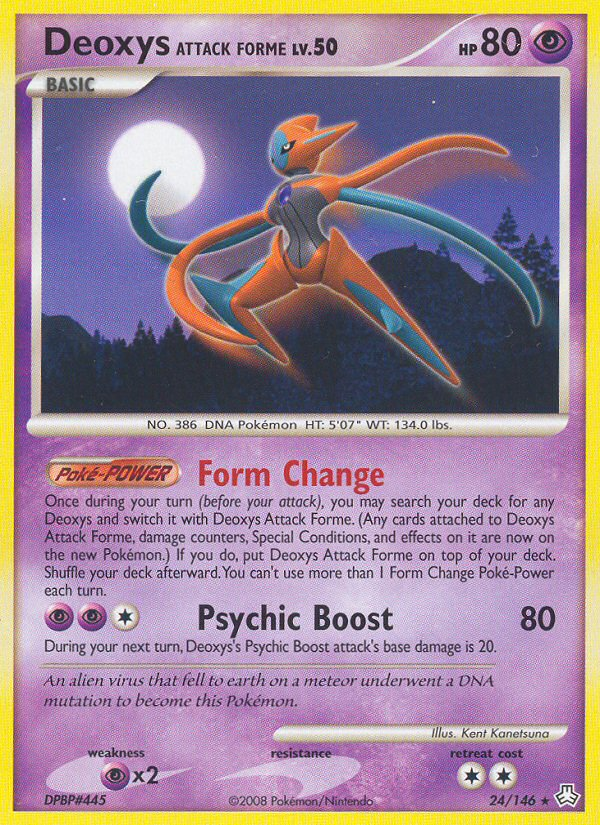 Deoxys Attack Forme (24/146) [Diamond & Pearl: Legends Awakened] | Pegasus Games WI