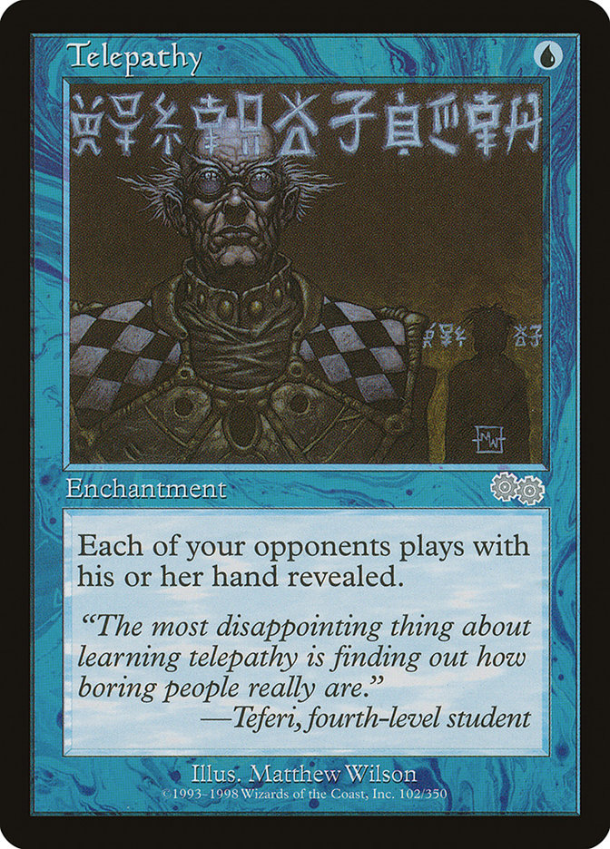 Telepathy [Urza's Saga] | Pegasus Games WI