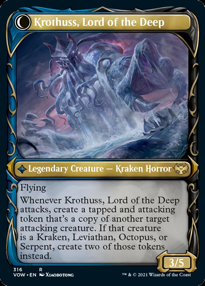 Runo Stromkirk // Krothuss, Lord of the Deep (Showcase Fang Frame) [Innistrad: Crimson Vow] | Pegasus Games WI