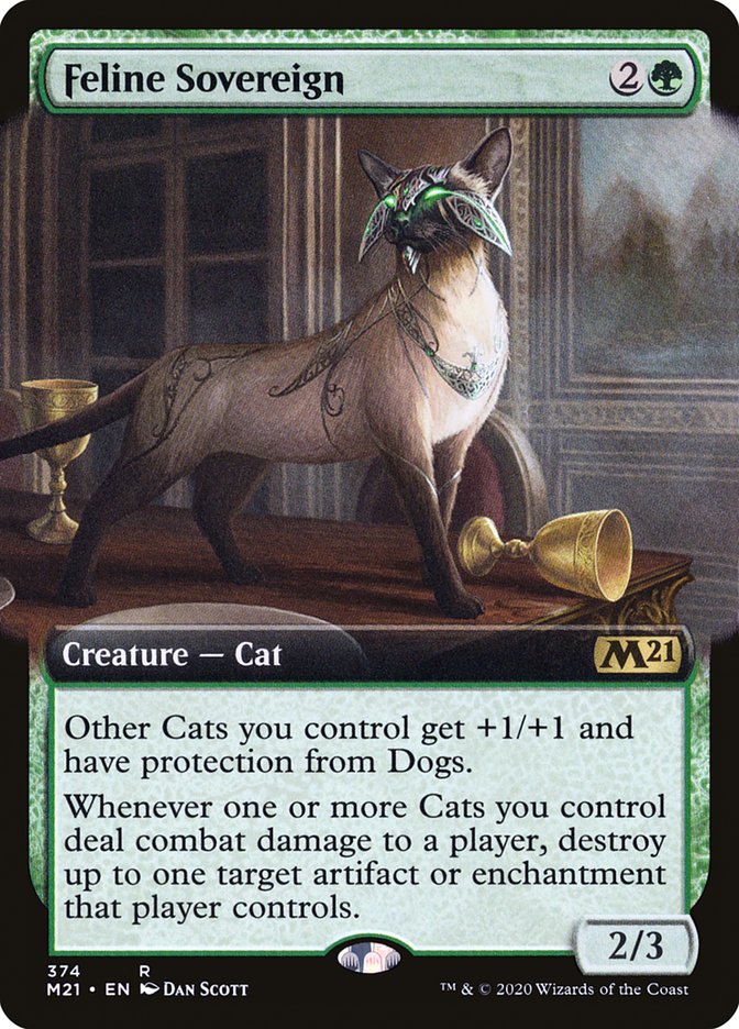 Feline Sovereign (Extended Art) [Core Set 2021] | Pegasus Games WI