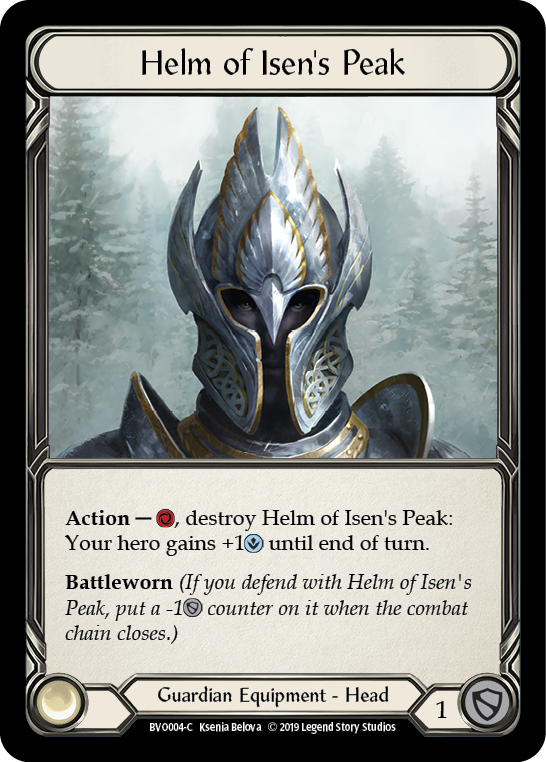 Helm of Isen's Peak [BVO004-C] 1st Edition Normal | Pegasus Games WI