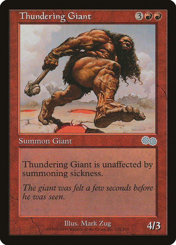 Thundering Giant [Urza's Saga] | Pegasus Games WI