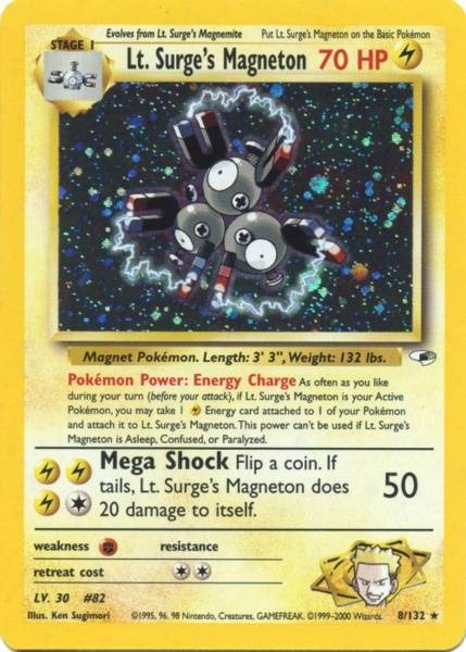 Lt. Surge's Magneton (8/132) [Gym Heroes Unlimited] | Pegasus Games WI