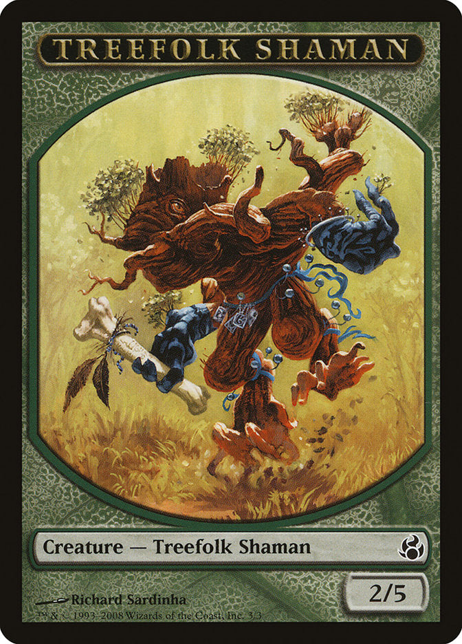 Treefolk Shaman Token [Morningtide Tokens] | Pegasus Games WI