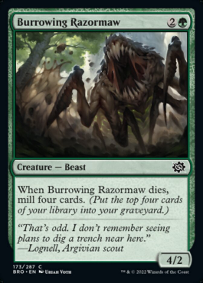Burrowing Razormaw [The Brothers' War] | Pegasus Games WI