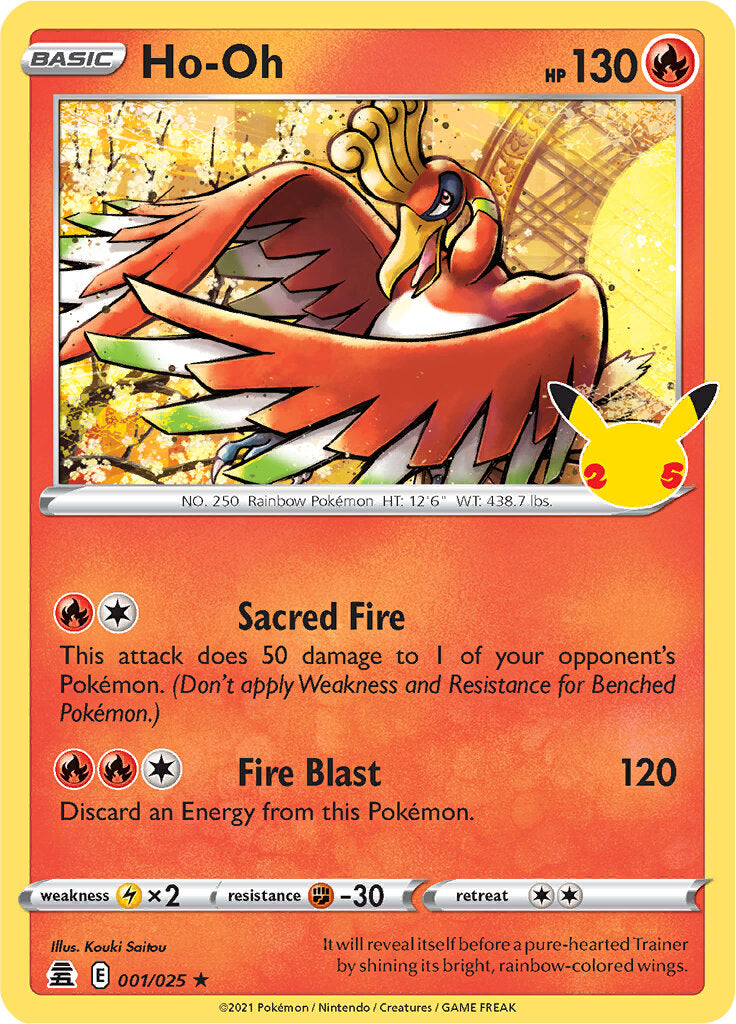 Ho-oh (001/025) [Celebrations: 25th Anniversary] | Pegasus Games WI