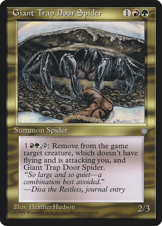 Giant Trap Door Spider [Ice Age] | Pegasus Games WI