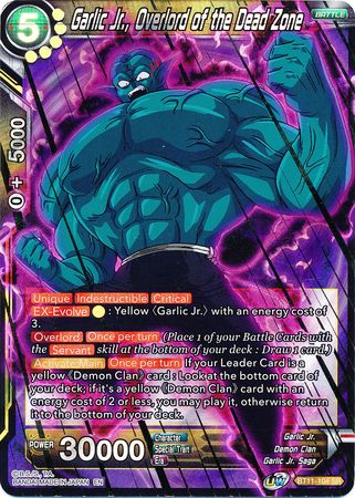 Garlic Jr., Overlord of the Dead Zone (SPR) (BT11-104) [Vermilion Bloodline 2nd Edition] | Pegasus Games WI