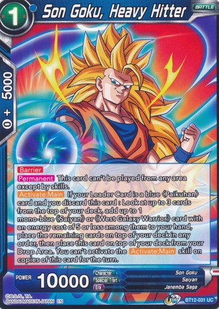 Son Goku, Heavy Hitter [BT12-031] | Pegasus Games WI