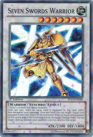 Seven Swords Warrior [SP13-EN048] Starfoil Rare | Pegasus Games WI