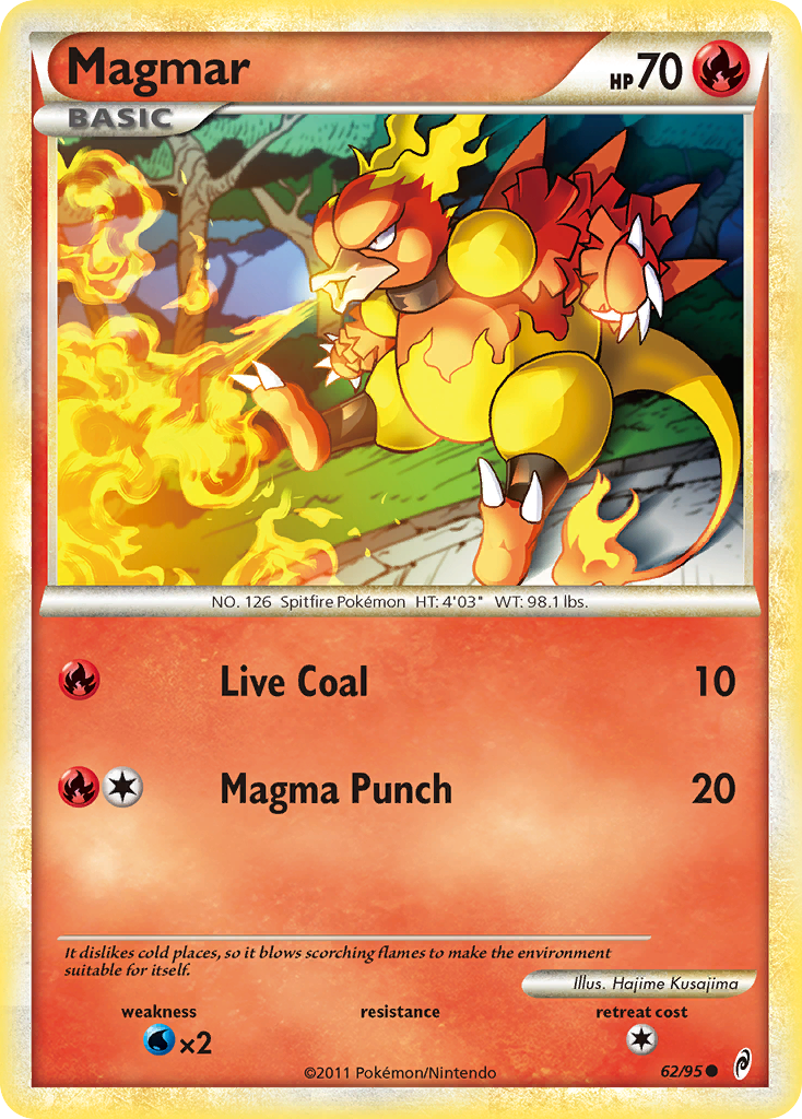 Magmar (62/95) [HeartGold & SoulSilver: Call of Legends] | Pegasus Games WI