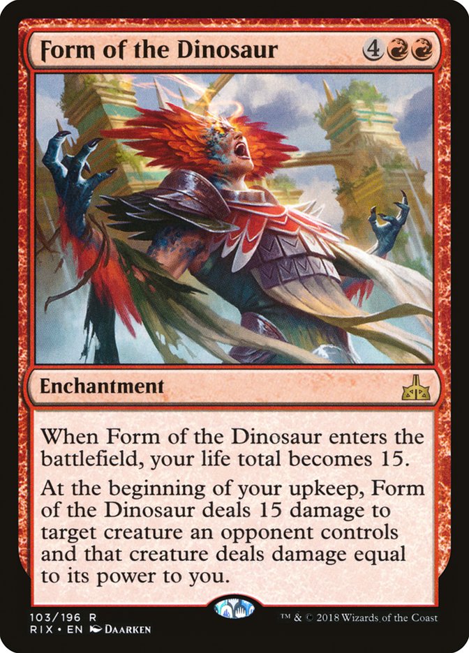 Form of the Dinosaur [Rivals of Ixalan] | Pegasus Games WI