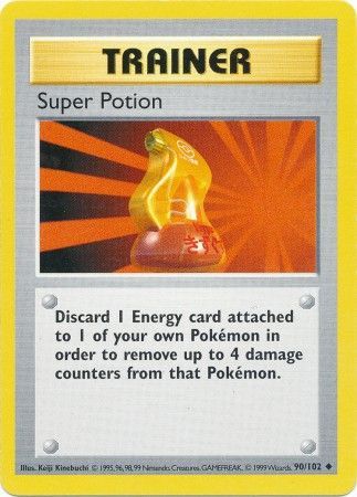 Super Potion (90/102) [Base Set Shadowless Unlimited] | Pegasus Games WI