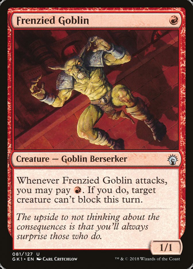 Frenzied Goblin [Guilds of Ravnica Guild Kit] | Pegasus Games WI