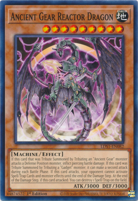 Ancient Gear Reactor Dragon [LDS1-EN082] Common | Pegasus Games WI