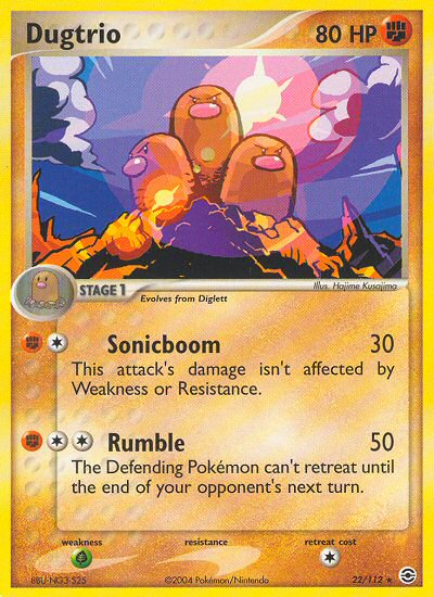 Dugtrio (22/112) [EX: FireRed & LeafGreen] | Pegasus Games WI